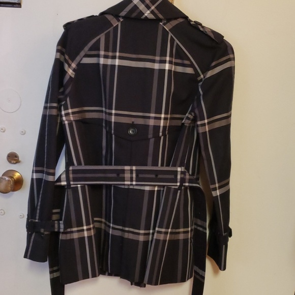 NWOT Coach plaid trench coat - Picture 5 of 5